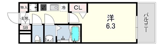 プレサンス尼崎アルモナの間取り画像