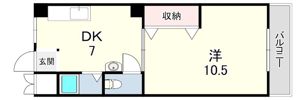 コーポ甲南の間取り画像