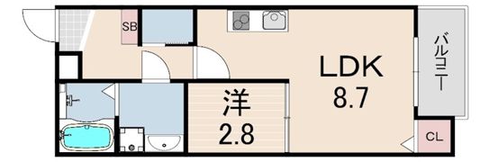 CROUD立花の間取り画像