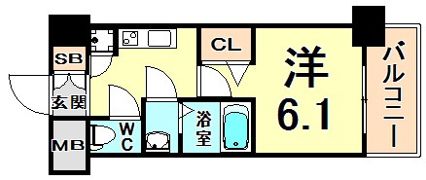 レジュールアッシュアーバンゲートの間取り画像