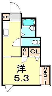 フレグランス大日通の間取り画像