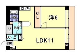 イーストコート2番街の間取り画像