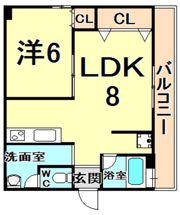 グランドハイツ浜甲子園の間取り画像