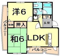 ドミール大森C棟の間取り画像