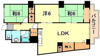 ローズハイツ芦屋の間取り画像