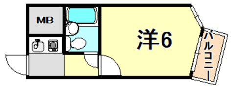 ライオンズマンション神戸元町第弐の間取り画像
