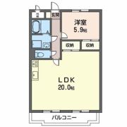 メゾンデール富松の間取り画像