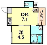 ユニオンハイツ北野Part2の間取り画像