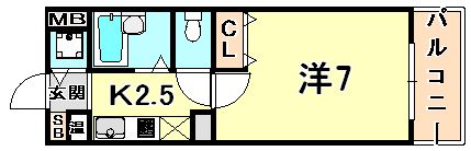ジュネスの間取り画像