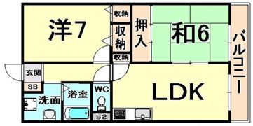 ローレルIZUMIの間取り画像