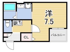 ALEGRIA武庫之荘の間取り画像