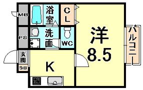 アンプルールフェール メルカート・デリ・アパルタメンティIIの間取り画像