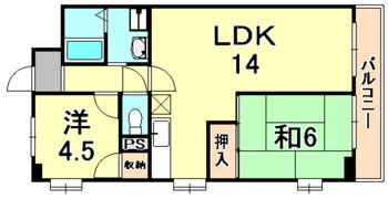 ピルティー本山の間取り画像