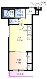 フジパレス神戸本町イーストの間取り画像