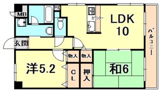 ソシオ西宮の間取り画像