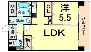 グリーン テラス 尼崎の間取り画像
