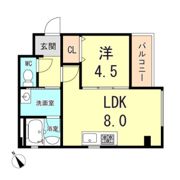 クレール西多聞の間取り画像