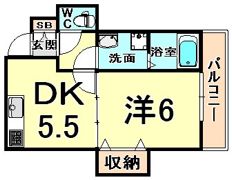 フォーティーンの間取り画像