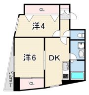 ロゼブル中山手の間取り画像