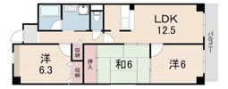 エスパシオ武庫之荘の間取り画像