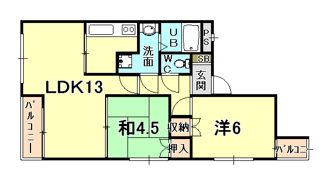 アヴニール苦楽園の間取り画像
