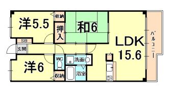 アンジュ東甲子園の間取り画像