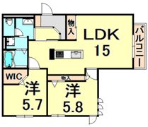 カルミエール イツキ IIの間取り画像