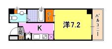 シティフラット三宮東の間取り画像