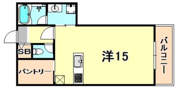 フルール甲陽園駅前の間取り画像