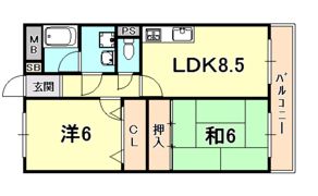 レジデンス松栄の間取り画像