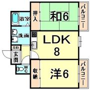 エスポワール武庫之荘IIの間取り画像