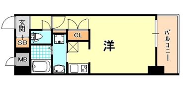 エスライズ新神戸の間取り画像