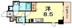 スワンズ新神戸ウィータの間取り画像