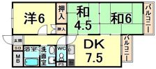 ロイヤル武庫之荘コキンの間取り画像