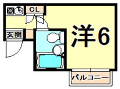 ハイツ甲東パートIIの間取り画像