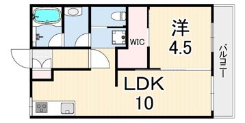 東塚口ハイツの間取り画像