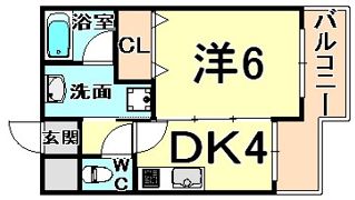 サウスサイド武庫之荘の間取り画像