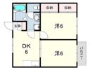 大倉山ハイツB棟の間取り画像