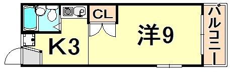ブランキューブ塚口の間取り画像