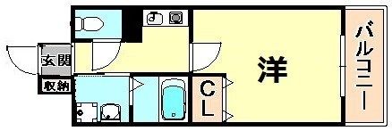 アミーグランコート三宮の間取り画像