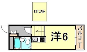 サンパレス21門戸の間取り画像