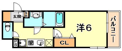 ロイヤル神戸三宮の間取り画像