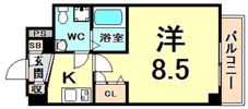 セレニテ甲子園Iの間取り画像