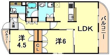 クオーレ御影の間取り画像