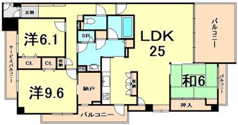 名次町ロジュマンの間取り画像