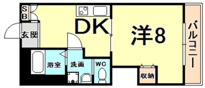 ルプリーズ西宮北口の間取り画像