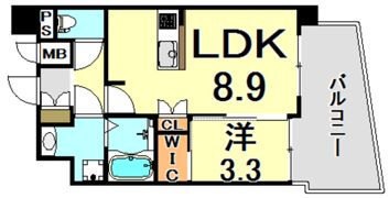 セレニテ甲子園プリエの間取り画像