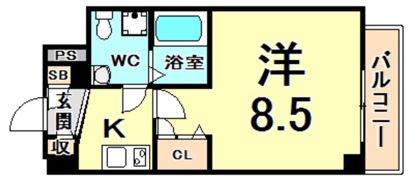 セレニテ甲子園IIの間取り画像