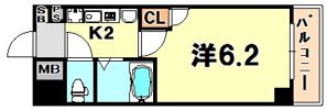 エステムコート新神戸エリタージュの間取り画像