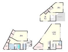 堤町戸建の間取り画像